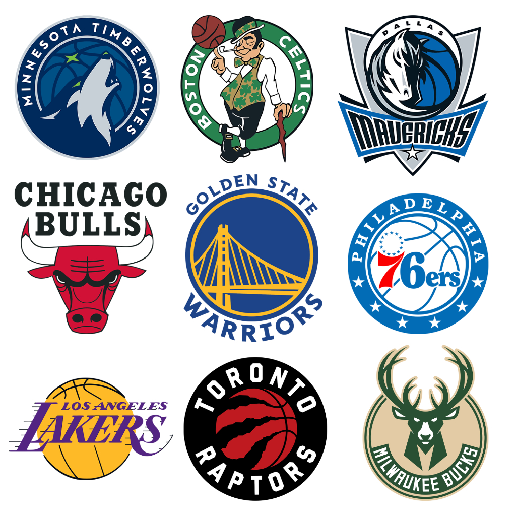 ตัวรีดติดเสื้อลายโลโก้ทีมบาส NBA มีหลายทีมใช้งานง่าย กระดาษฟิล์มติดเสื้อ อาร์มติดเสื้อ