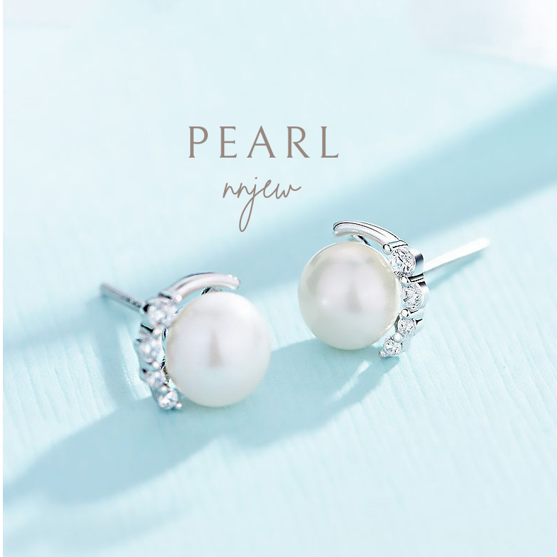 ต่างหู s925 earrings รุ่น ไข่มุก Pearl ผู้หญิง ต่างหูแฟชั่น ของขวัญ เครื่องประดับ minimal