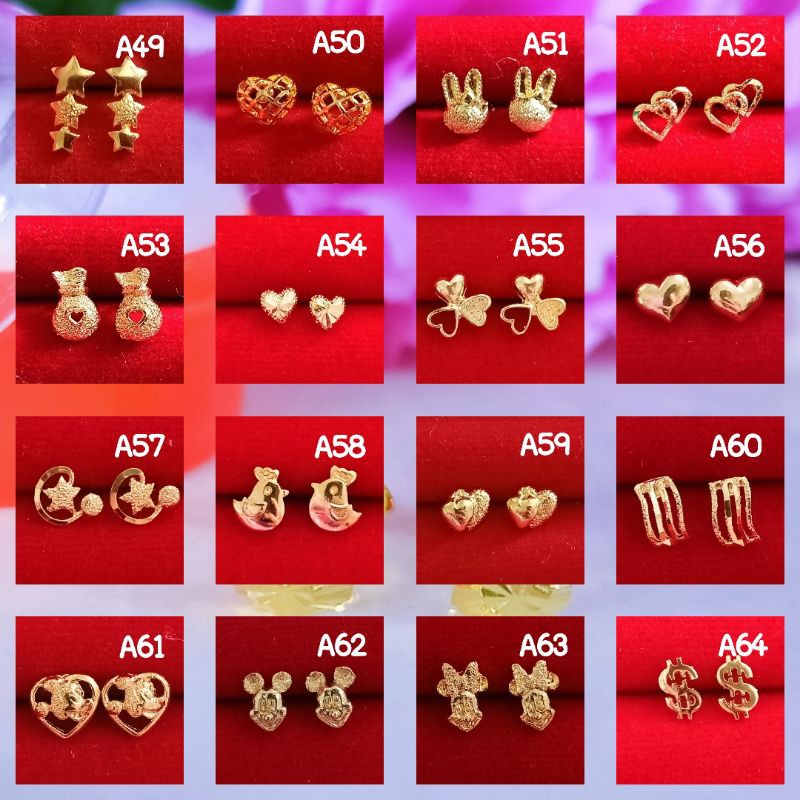 ต่างหูหุ้มทองแท้ 100% ปลีก-ส่ง พร้อมตลับทอง