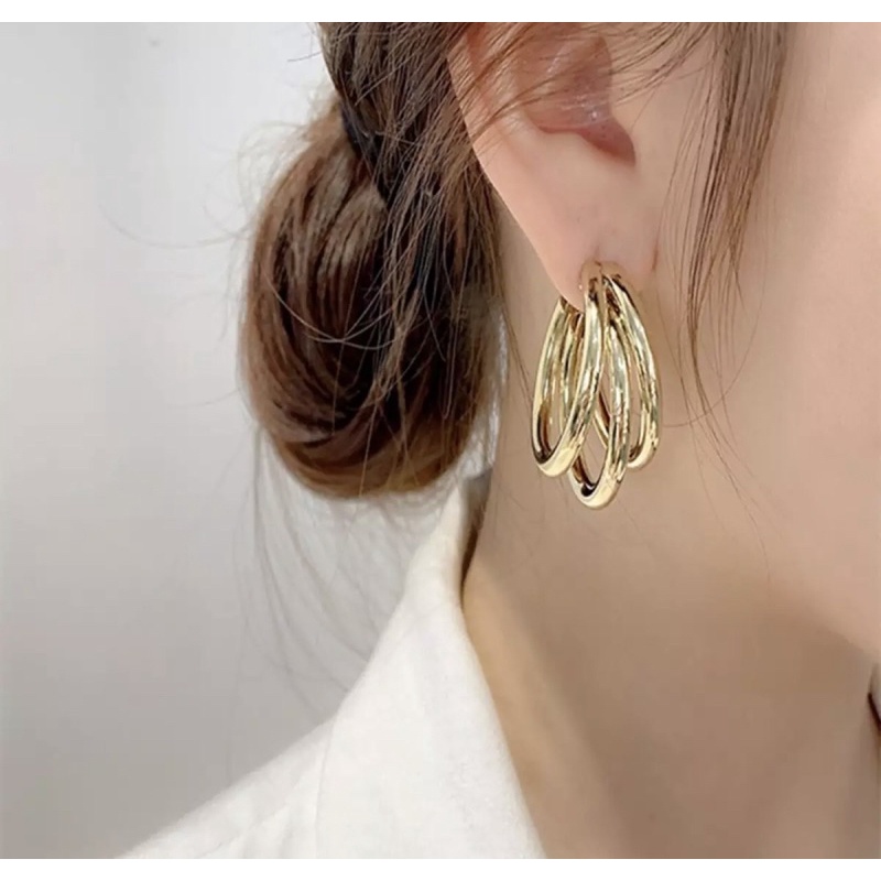 ต่างหูห่วง ต่างหูมินิมอล ลายที่ 2✨สินค้าพร้อมส่ง✨