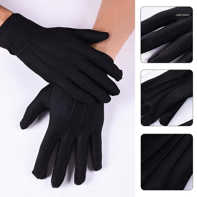ถุงมือทักซิโด้ แบบเป็นทางการ สีดํา สีขาว เครื่องแต่งกายสําหรับฤดูหนาว