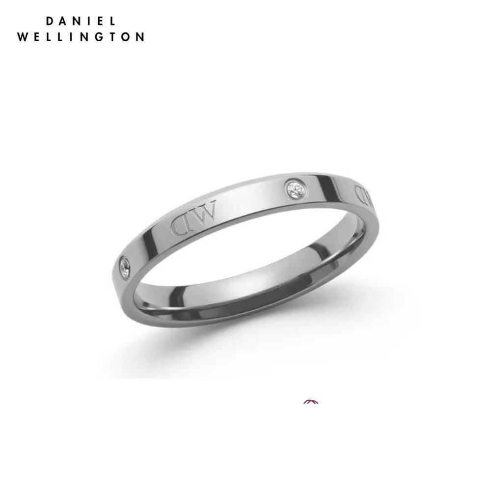 (ทักแชทรับโค้ด) Daniel Wellington แหวนClassic Ring Lumine สีเงิน 48-68 mm.