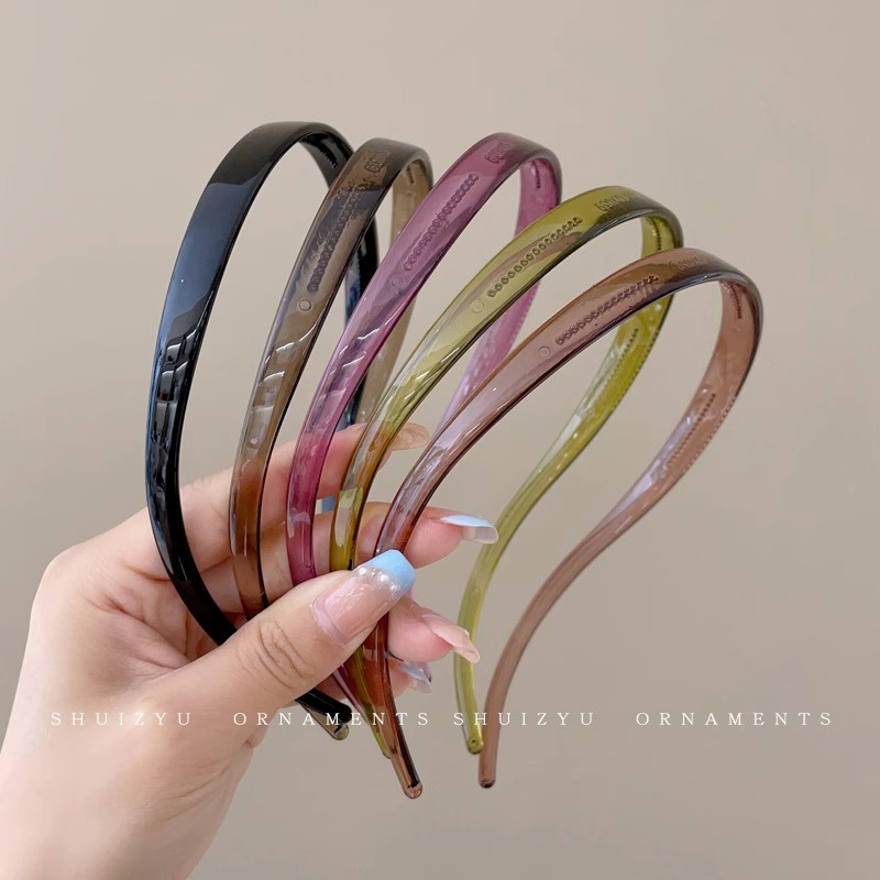 ที่คาดผมอะคริลิค แบบบาง กันลื่น สีโปร่งใส สําหรับแว่นตากันแดด จํานวน 1 ชิ้น