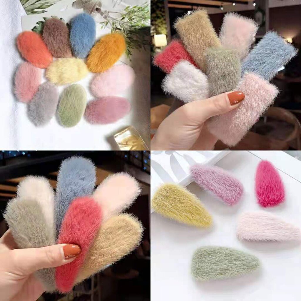 บ้านพลู  x5 ชิ้น คละสี กิ๊บติดผม กิ๊บ เด็ก หัวใจ กิ๊บขนปุย สีสวย สดใส