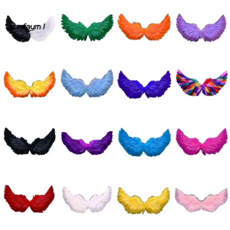 ปีกนางฟ้าขนนก พร้อมส่ง