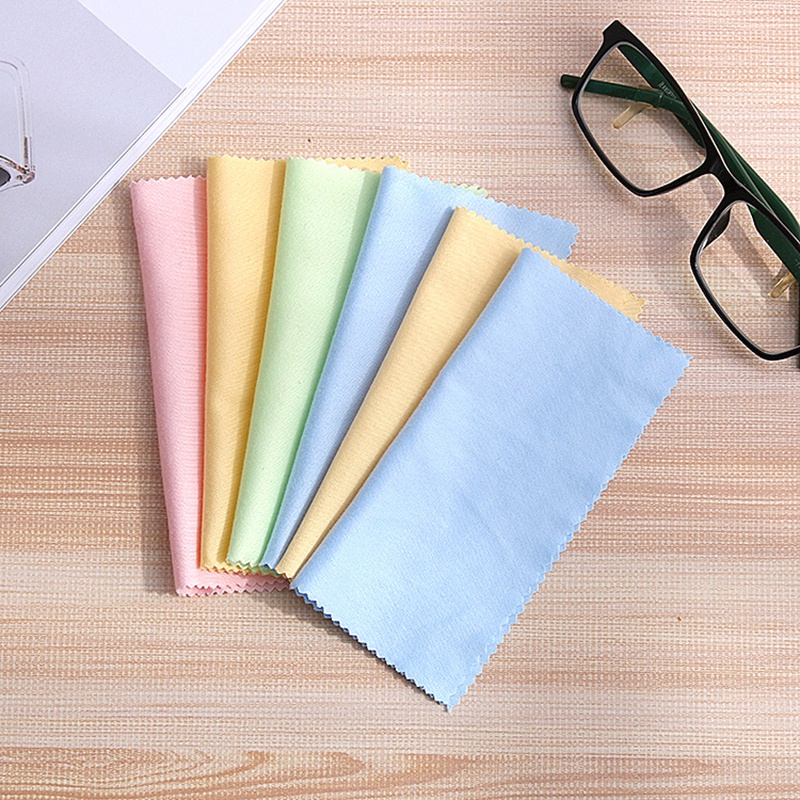 ผ้าไมโครไฟเบอร์ สําหรับเช็ดทําความสะอาดเลนส์กล้อง สุ่มสี