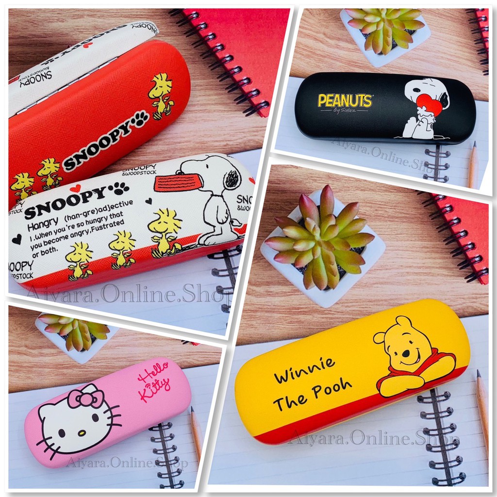 พร้อมส่ง กล่องแว่น กล่องแว่นตาลายการ์ตูน น่ารัก sanrio Glasses Box กล่องเก็บแว่น