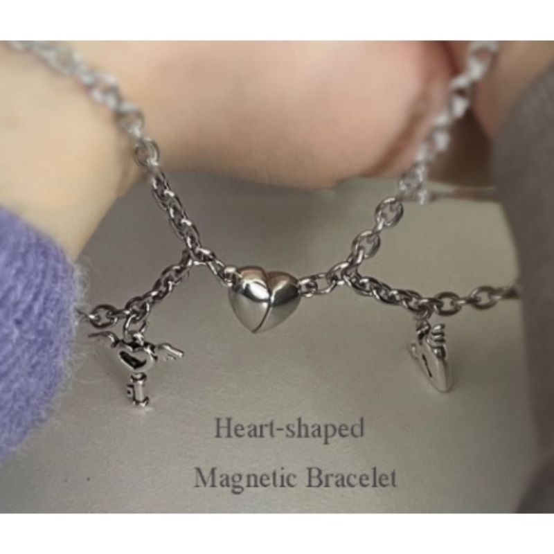 พร้อมส่ง!!! กำไลคู่รัก กำไลแม่เหล็กซื้อใส่คู่แฟน/คนรัก สร้อยข้อมือคู่รัก