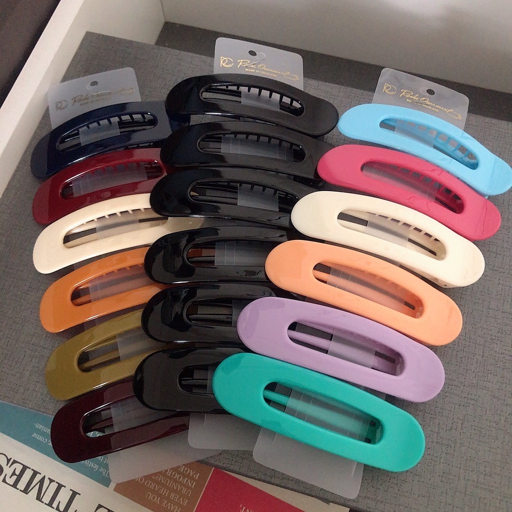 พร้อมส่ง กิ๊บปากเป็ด กิ๊บปากแบน กิ๊บติดผมดีไซน์เกาหลี ติดผมดีมาก มีหลายสี // ร้านไทย ส่งไว