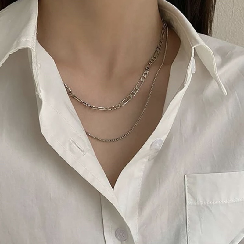 พร้อมส่ง สร้อยคอโซ่เส้นเล็ก สร้อยคอผู้ชาย UNISEX NL180