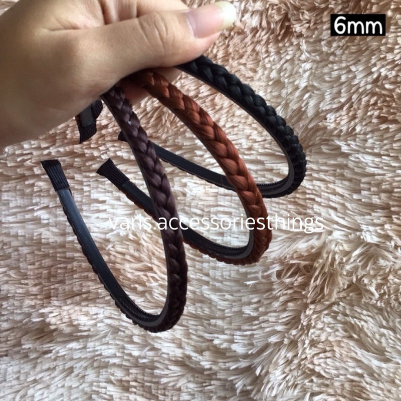 พร้อมส่ง เปียที่คาดผมขนาด 6mm