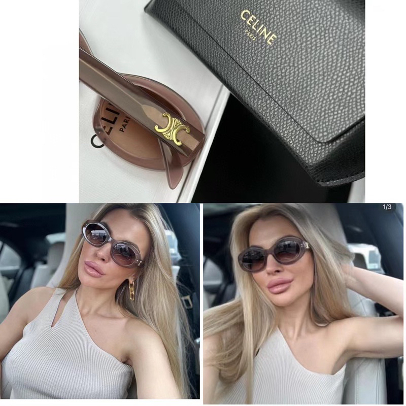 พร้อมส่ง แว่นตากันแดด celin* TRIOMPHE 01