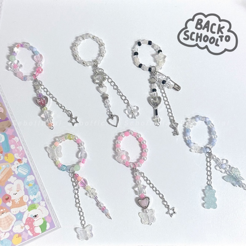 พร้อมส่ง — Back to school   สายรัดเข็มขัดลูกปัด   ที่รัดเข็มขัดนักเรียน นักศึกษา ⁺ യ ₊ ⁺