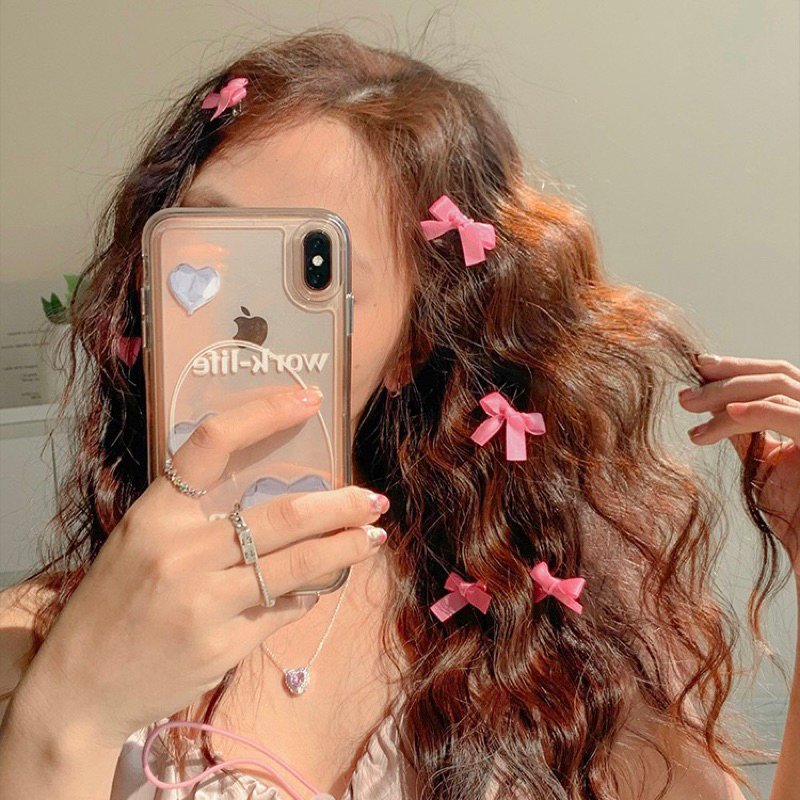 พร้อมส่งจากไทย กิ๊บโบว์จิ๋ว6ชิ้น/เซ็ท มี32สี กิ๊บโบว์แม่ชม เจนนี่ กิ๊บโบว์