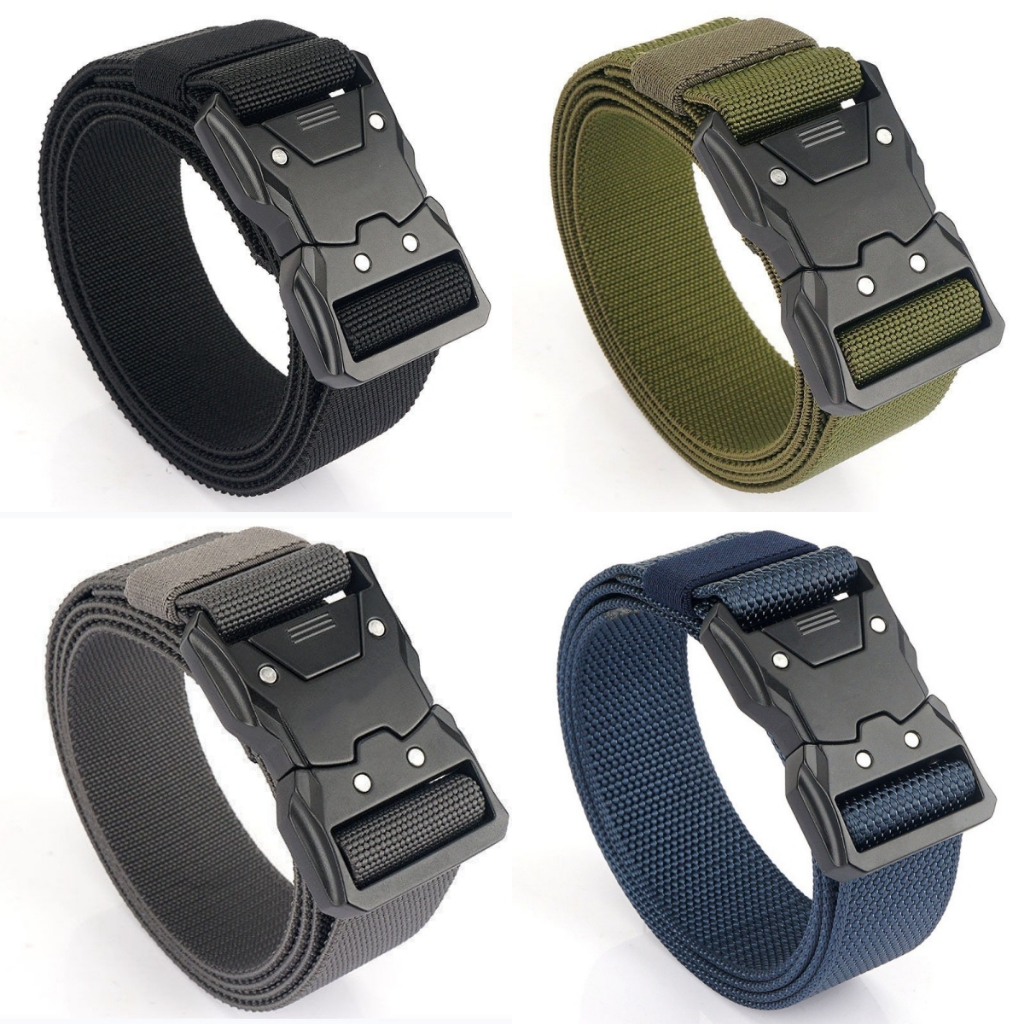 พร้อมส่ง️เข็มขัดผู้ชาย ทหาร  ขนาด3.8cm ความยาว 130cm หัวเหล็ก แข็งแรง เข็มขัดปลดไว Tactical Belt （p59）