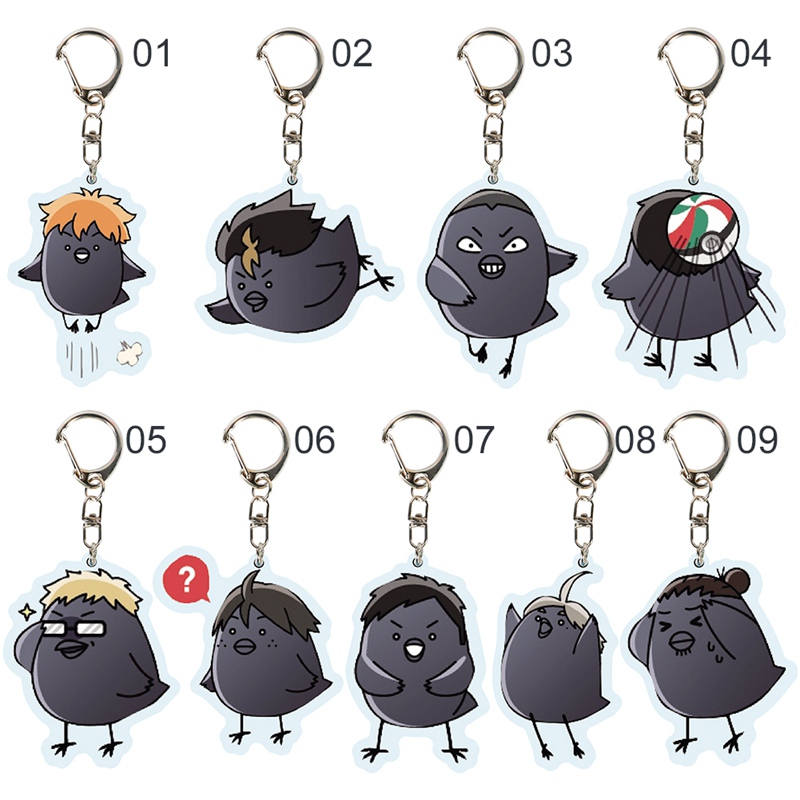 พวงกุญแจลายการ์ตูน Haikyuu