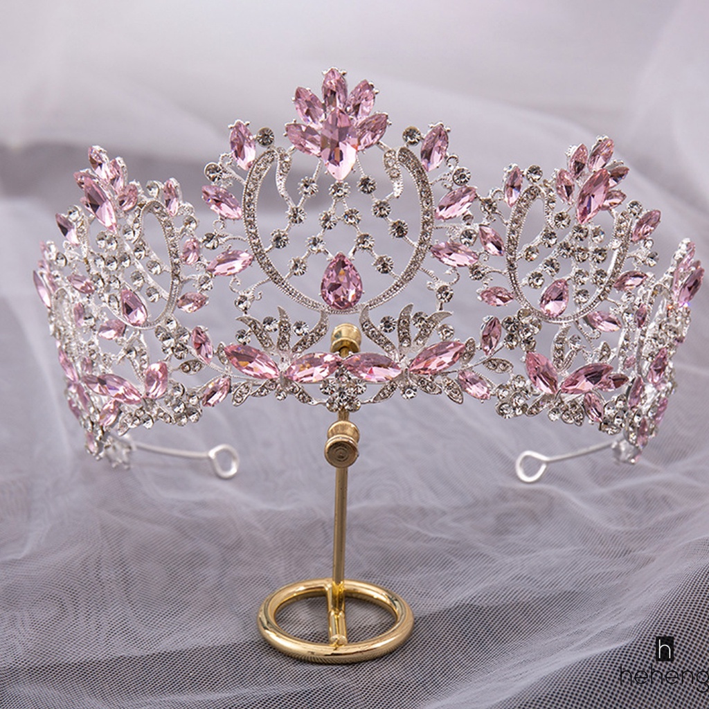 มงกุฎแต่งงาน Rhinestone และ Tiaras เครื่องแต่งกายอุปกรณ์ผมปาร์ตี้เจ้าหญิง Headbands สําหรับอุปกรณ์ผมสาว