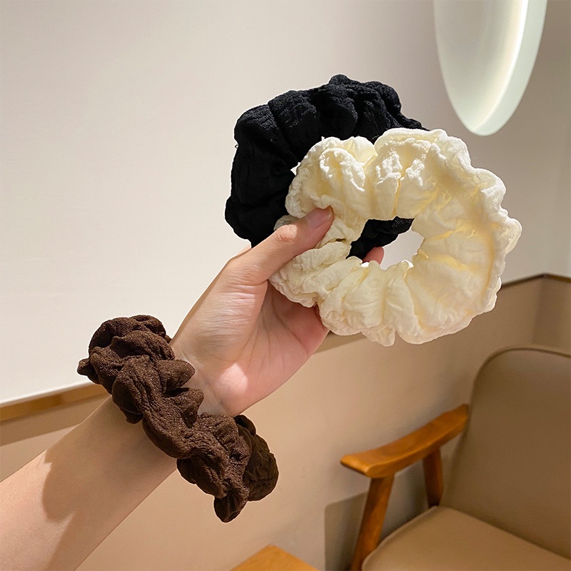 ยางรัดผม ยืดหยุ่นสูง ขนาดใหญ่ สีพื้น ระดับไฮเอนด์ 2022