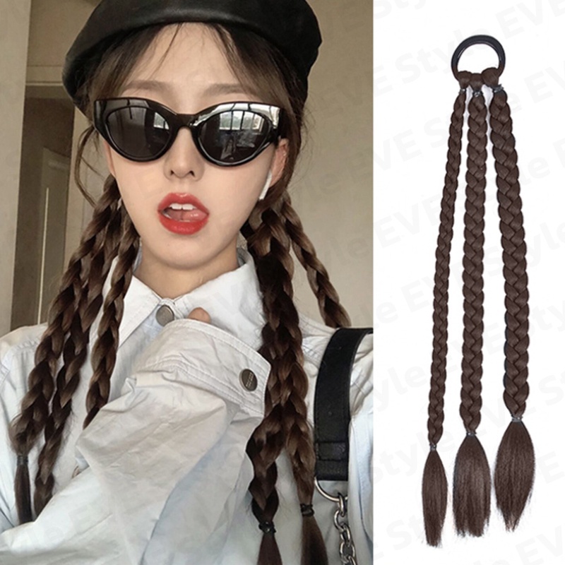 ยางรัดผมเปีย เปียถัก วิกเปียถัก ผมนิ่ม ใส่ง่าย ยางรัดเปียถัก สไตล์เกาหลี