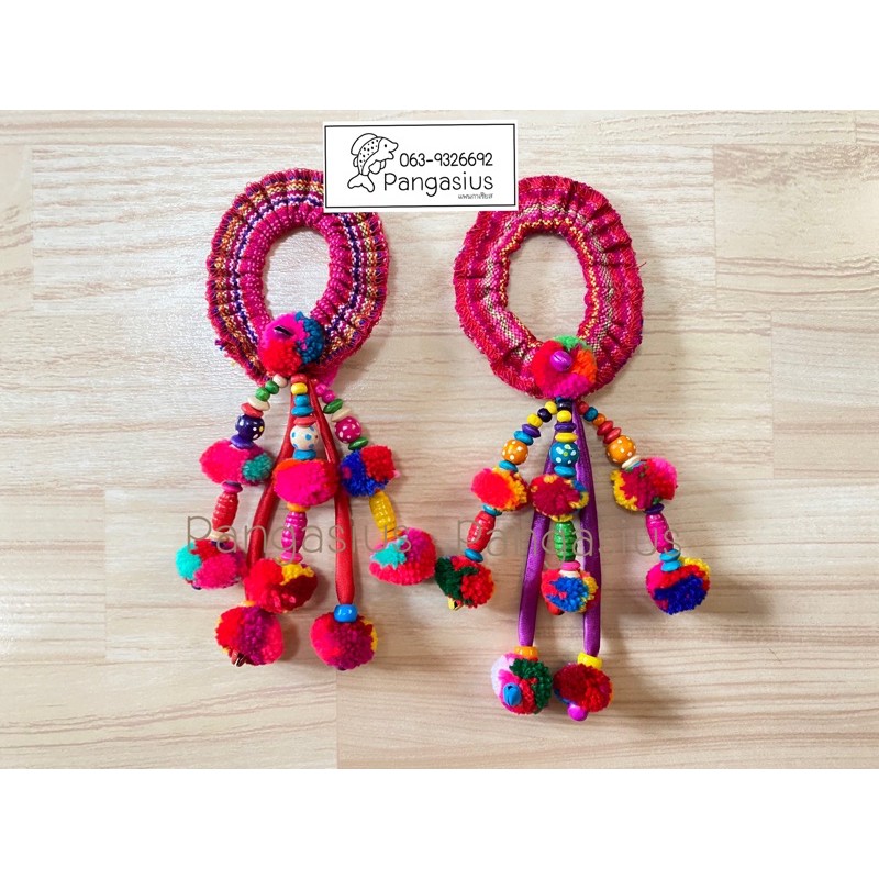 ลดราคา  ยางรัดผม ชาวเหนือ ผ้าทอ  ชาวเขา ม้ง แม้ว ของฝากเชียงใหม่