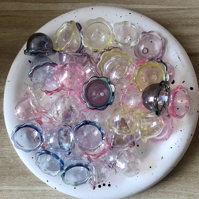 ลูกปัดอะคริลิค 16*23 มม. อุปกรณ์เสริม DIY สําหรับทําเครื่องประดับ 50 ชิ้น