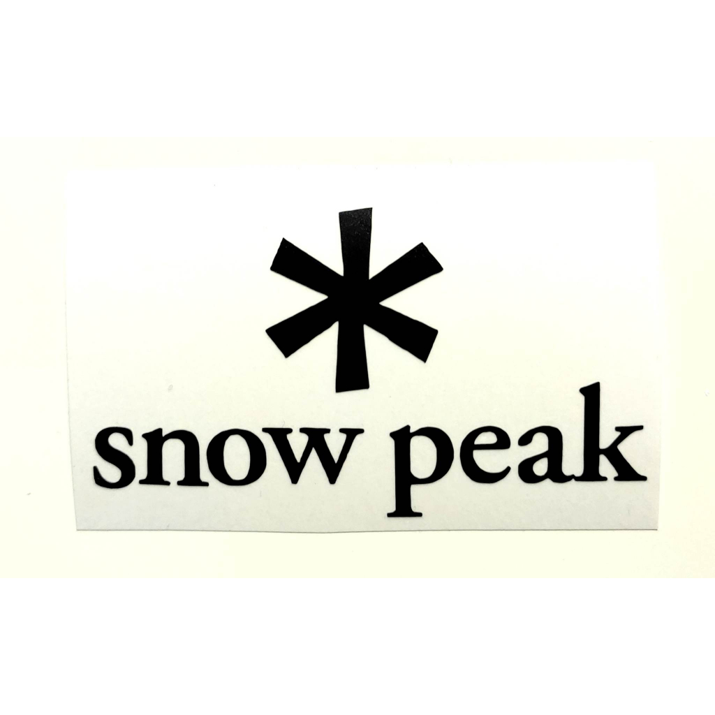 สติ๊กเกอร์กันน้ำ snow peak กว้าง 8 Cm.