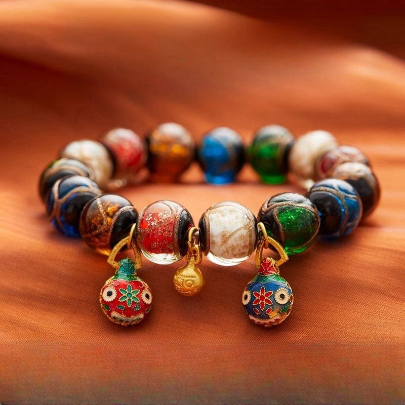 สร้อยข้อมือ จี้รูปนกนางแอ่น ประดับแก้ว สีเทา สไตล์ปักกิ่ง สําหรับผู้ชาย และผู้หญิง