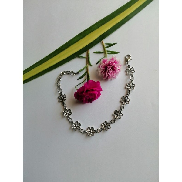 สร้อยข้อมือสีเงิน​ #​1สร้อยข้อมือสีเงินรมดำ​ สร้อยข้อมือล้านนา​