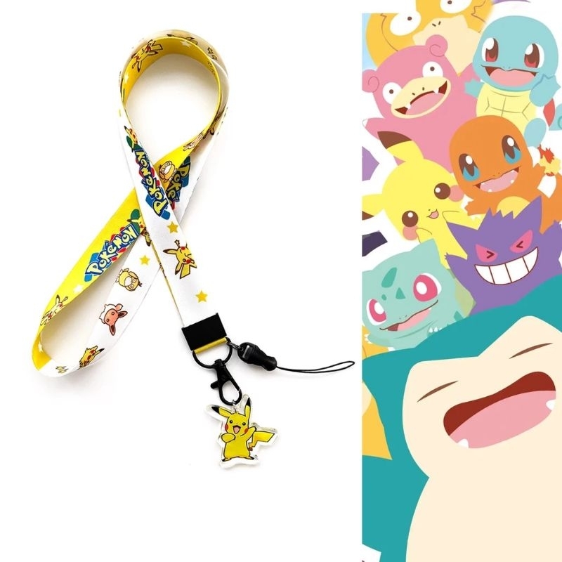 สายคล้องคอ Pokémon  ห้อยโทรศัพท์มือถือและบัตรได้