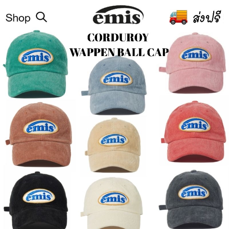 ส่งฟรี || EMIS CORDUROY WAPPEN BALL CAP , TONE ON TONE