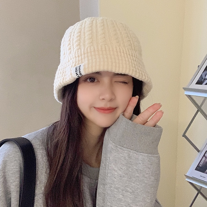 หมวก ผ้าวูล ให้ความอบอุ่น แฟชั่นฤดูใบไม้ร่วง และฤดูหนาว สไตล์เกาหลี สําหรับผู้ชาย