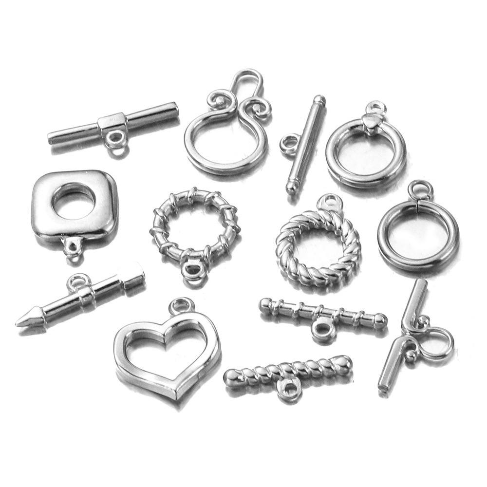 หัวเข็มขัดสเตนเลส OT สําหรับเชื่อมต่อเครื่องประดับ สร้อยคอ สร้อยข้อมือ diy