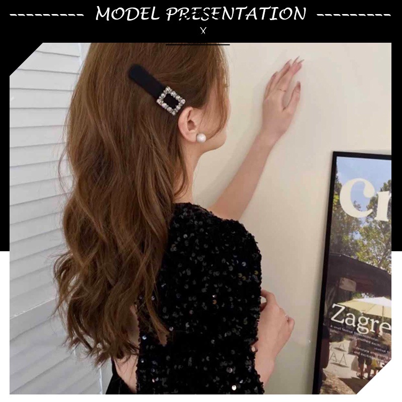 อารมณ์ Rhinestone BB คลิปสำหรับผู้หญิงกลิ่นเล็ก ๆ น้อย ๆ ด้านข้างคลิปหนีบอ่อนคลิป