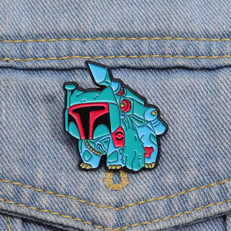 เข็มกลัด รูปการ์ตูนโปเกม่อน Bulbasaur Pin Star Wars Boba Fett Mix and Match เครื่องประดับ สําหรับเพื่อน