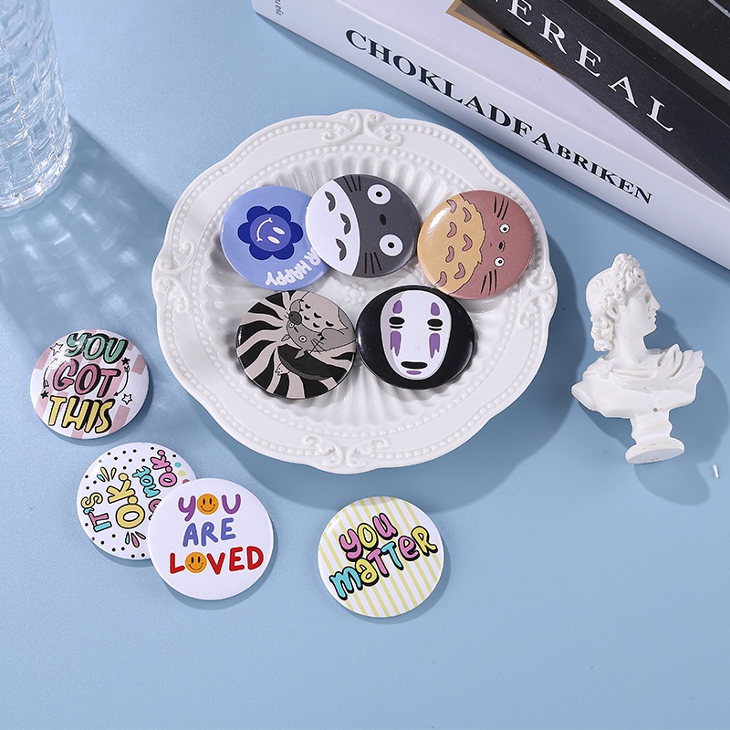 เข็มกลัด ลายการ์ตูน Totoro Hope To Be Happy Lapel Pin You