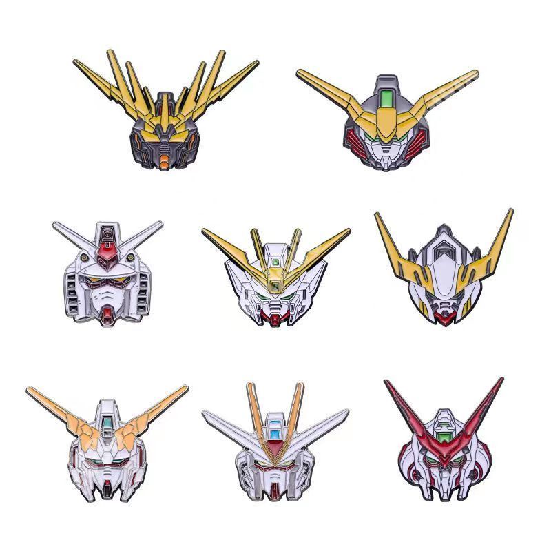 เข็มกลัดฟิกเกอร์กันดั้ม Deathscythe Unicorn BANSHEE Barbatos STRIKE FREEDOM Wing Gundam Zero ขนาด 4 ซม. สําหรับตกแต่ง