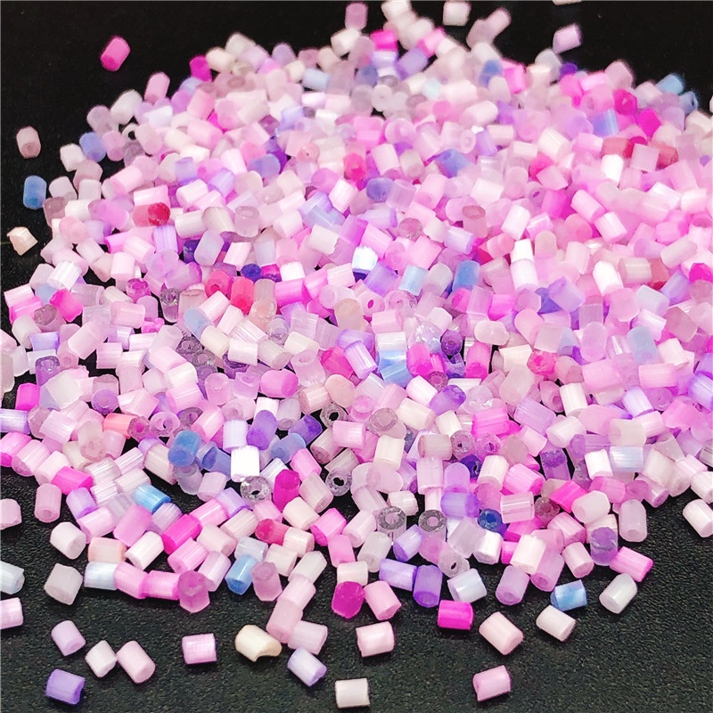 เครื่องประดับ ลูกปัดแก้ว ขนาดเล็ก 2 มม. 500 ชิ้น