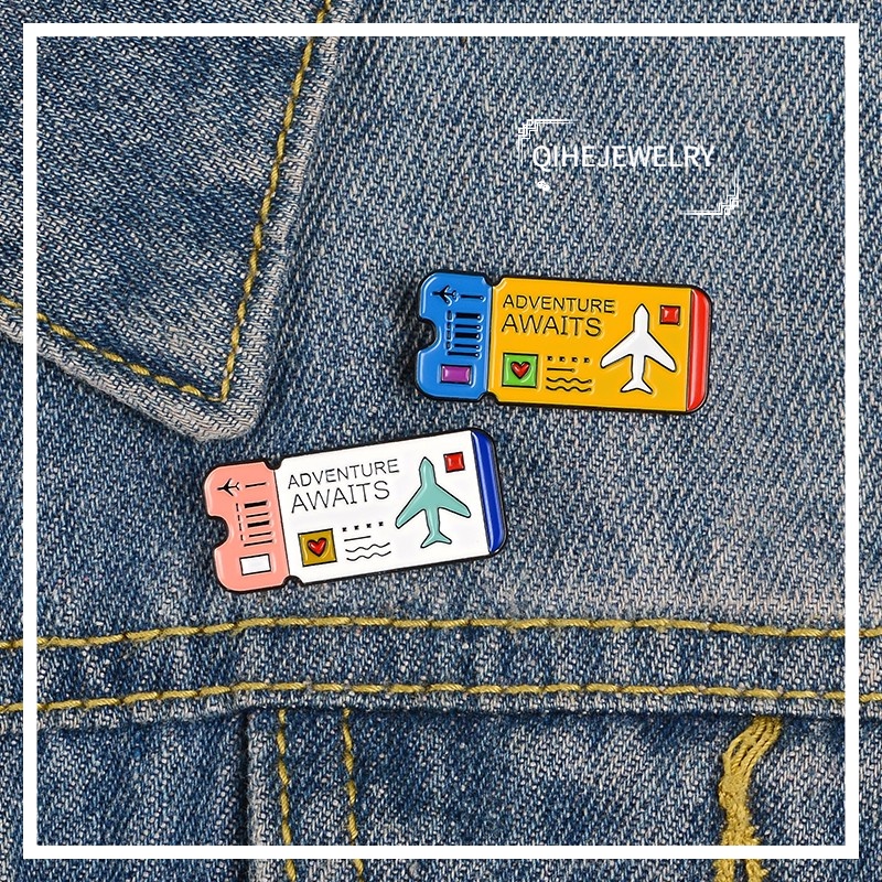 เครื่องประดับ เข็มกลัดเสื้อเชิ้ต กระเป๋า สีเหลือง สีขาว สีขาวเคลือบ แบบกําหนดเอง