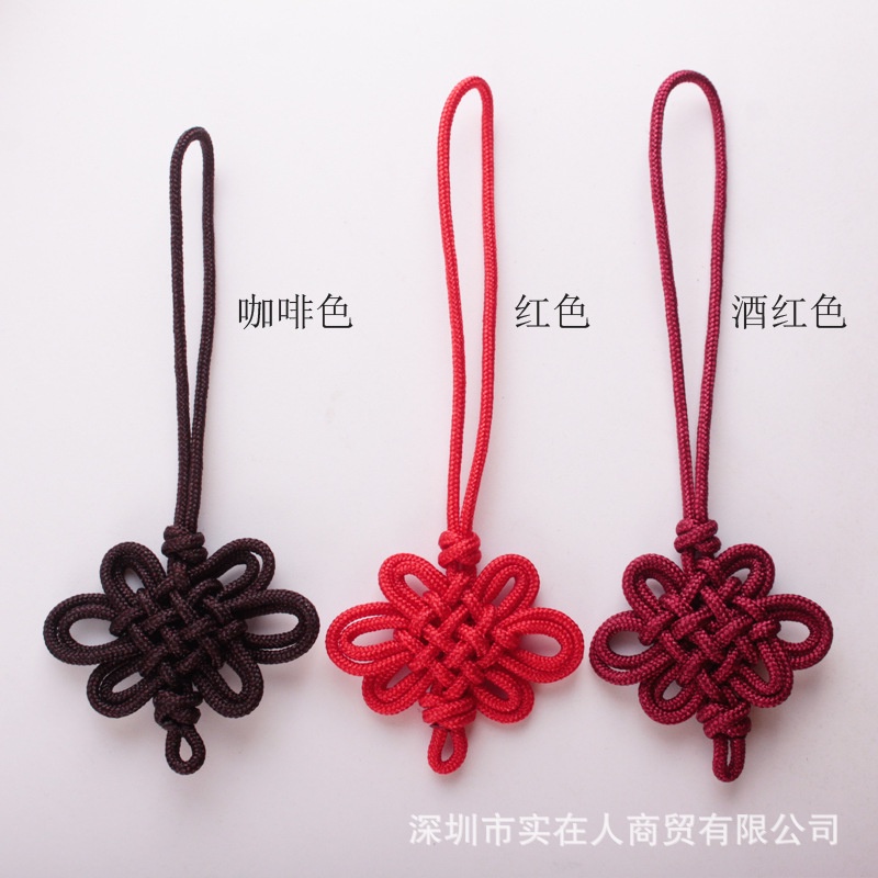 เชือกหยกจีน สีแดง สําหรับแขวนตกแต่งรถยนต์ DIY 1 ชิ้น