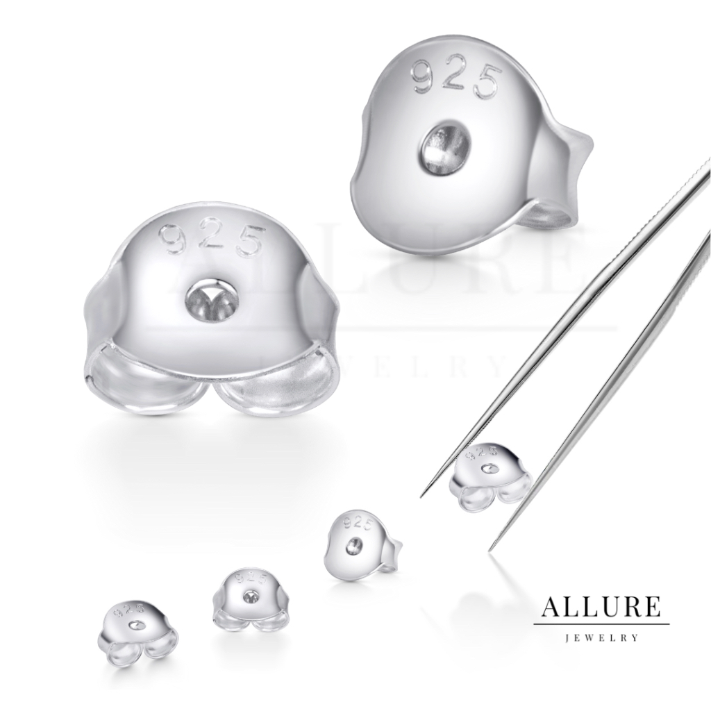 แป้นต่างหู เงินแท้ 925 ตอก925 ราคา 8 บาท/คู่ Allure Jewelry