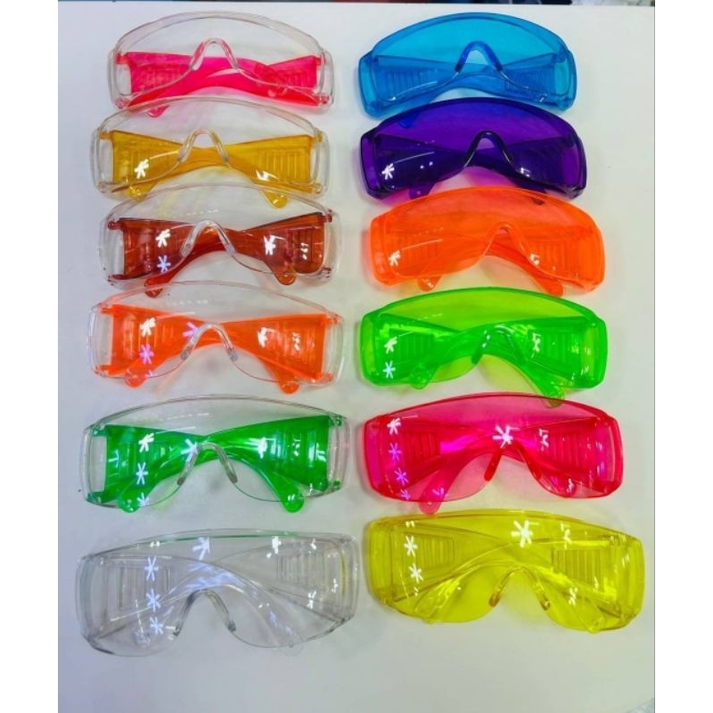 แว่นกันน้ำสงกรานต์ ยกโหล12ชิ้น คละสี