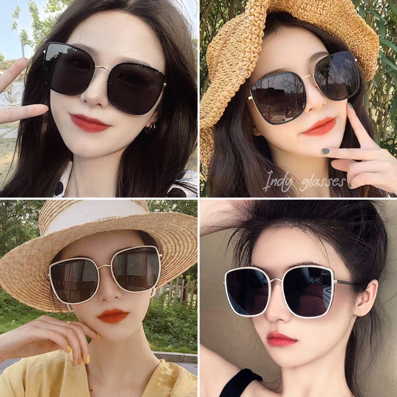 แว่นกันแดด งานนางฟ้า สวย หรู ดูแพง แว่นผู้หญิง งานสวยที่สุด (เกรดงานแพง) ส่งจากไทย   มี COD