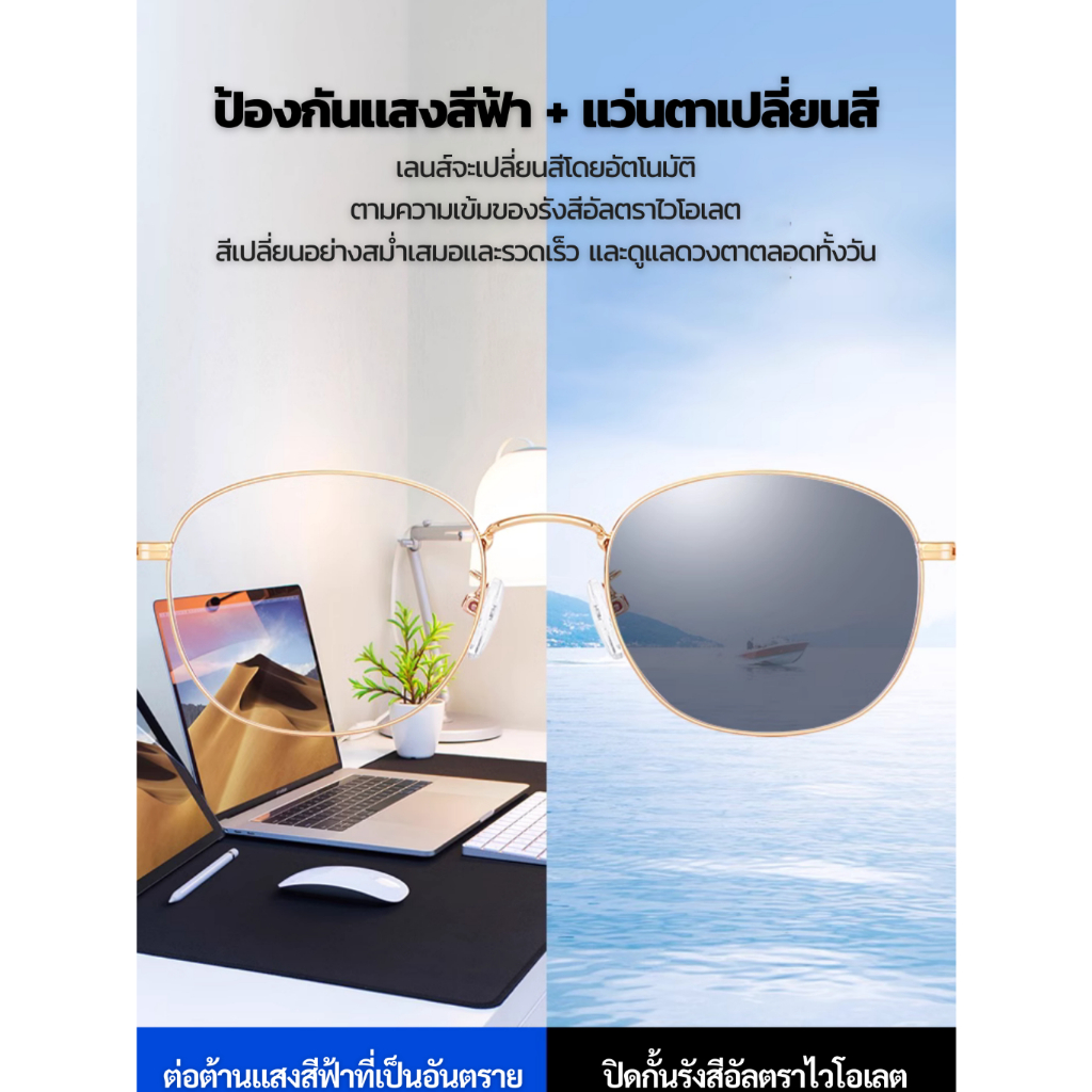 แว่นตาป้องกันไม่ให้สายเสีย ป้องกันแสงสีฟ้า แสงคอมพิวเตอร์ แสงมือถือ