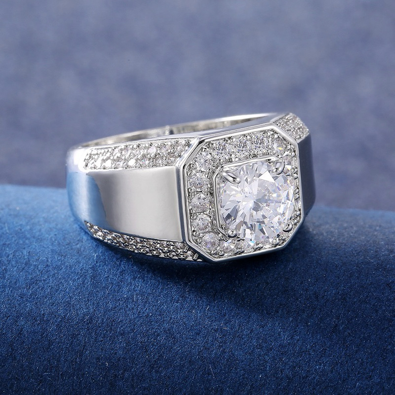 แหวนเพชร Moissanite (โมอีส) พร้อมใบเซอร์GRA
