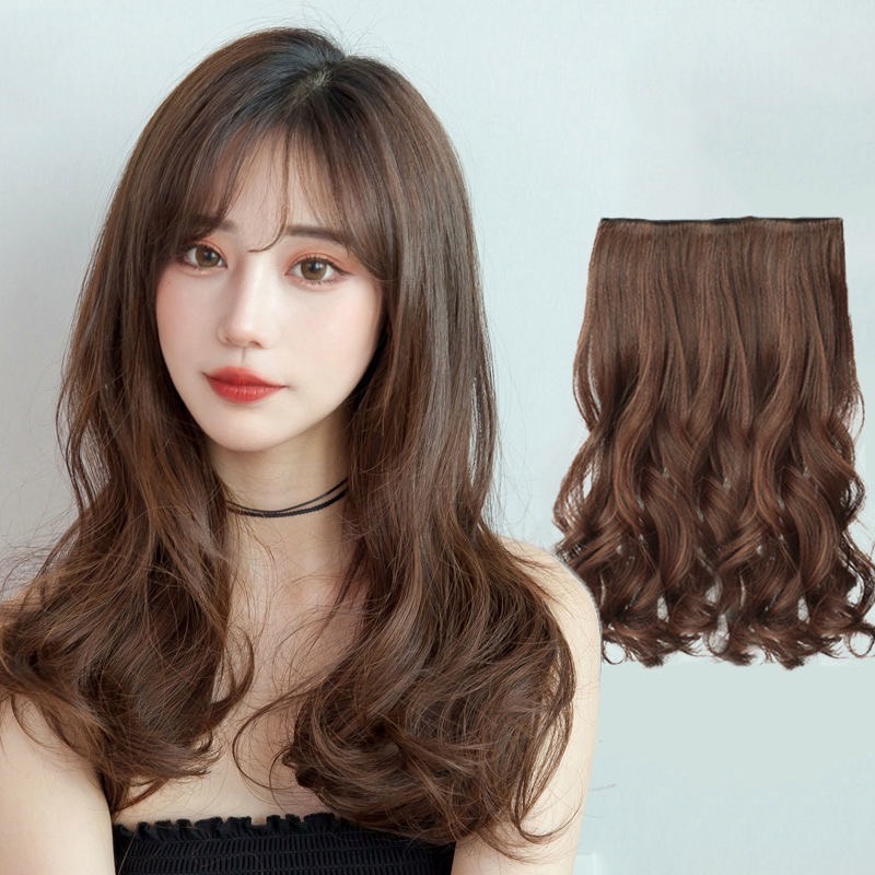 แฮร์พีช  haipiece   แฮร์พีชลอน ยาว40cm-50cm สระได้ หนีบตรงได้ หวีได้ เพิ่มความหนา ทนความร้อนได้ พร้อมส่ง