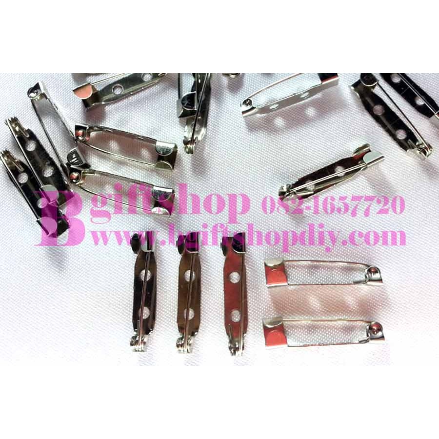 โครงเข็มกลัด สีเงิน 2.5 ซม. 100ชิ้น50บาท