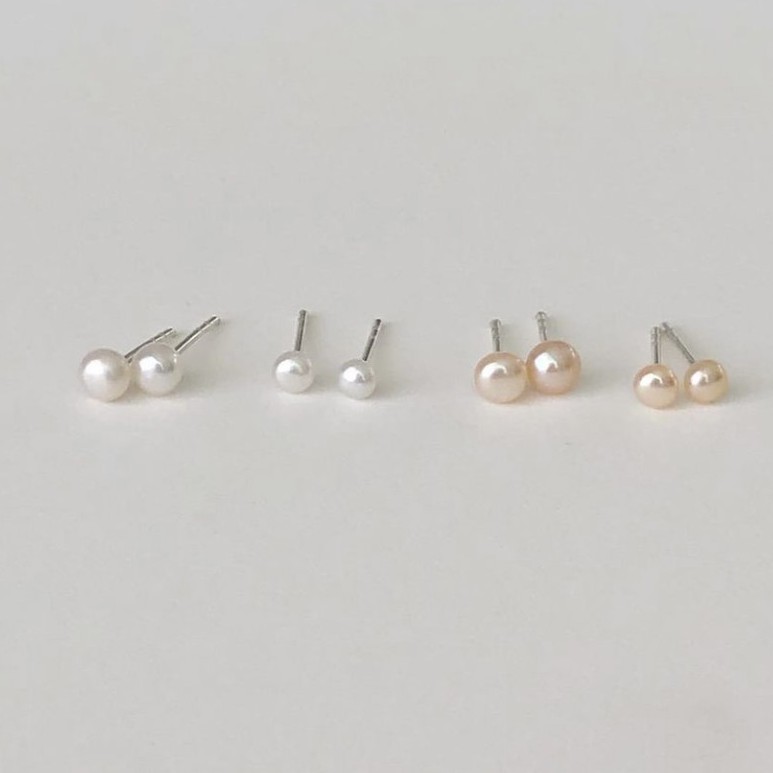 (โค้ด 3P4YE ลด 100.-) Winterwinter Jewelry Silver925 : เครื่องประดับเงินแท้ เงินแท้925 ต่างหูเงินมุกแท้