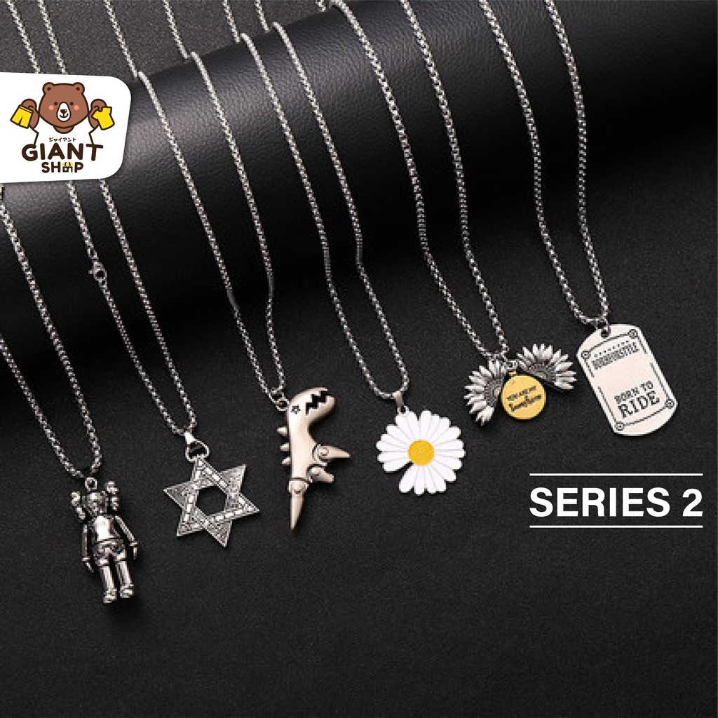 [โค้ด GANTAPR ลด 15%] GIANTSHOP สร้อยคอฮิปฮอป จี้ผู้ชายอินเทรนด์ SERIES 2