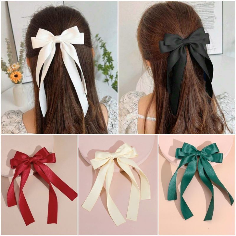โบว์กิ๊บติดผม โบว์ริ้บบิ้น กิ๊บโบว์   มีหลายสี พร้อมส่ง