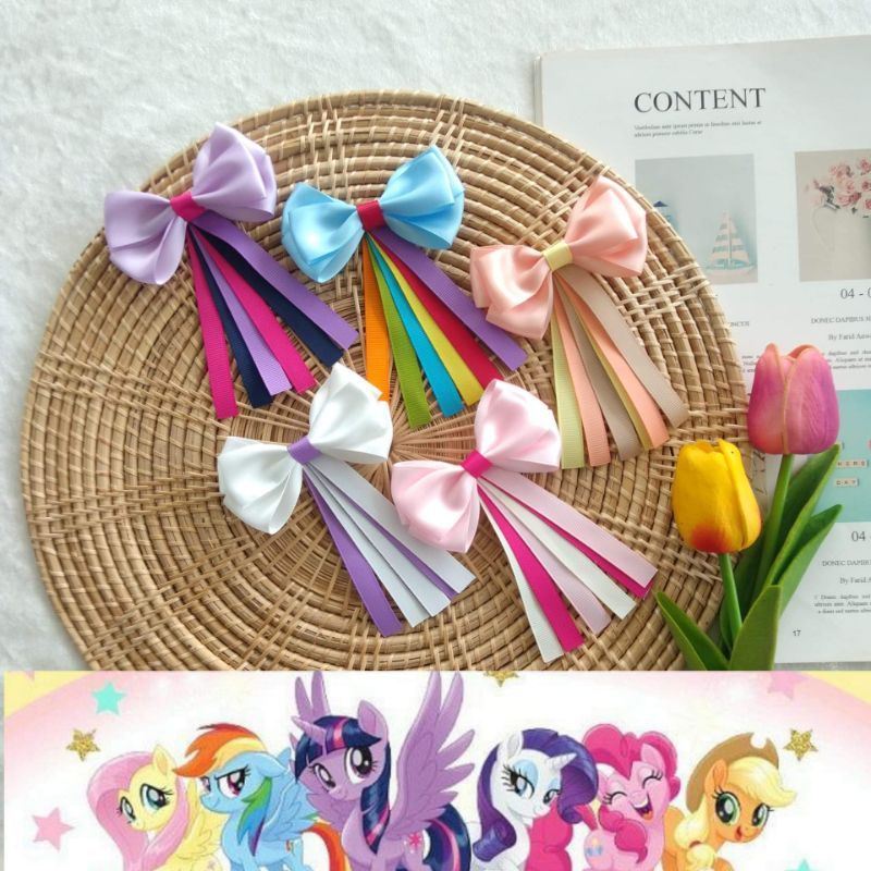 โบว์กิ๊บติดผมเด็ก My Little Pony (ราคา/1คู่)